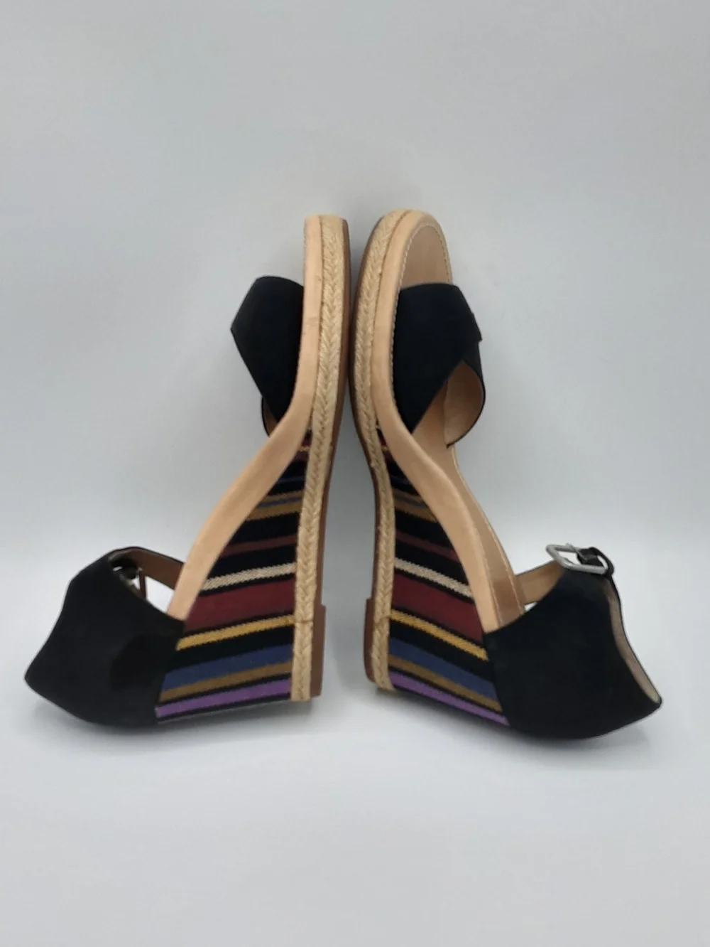 UGG Australia Striped Wedge Sandal.